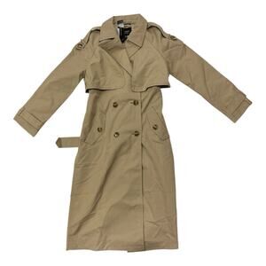 Banana Republic Timeless Trench Coat Tan Petite XS Classic Fit NWT